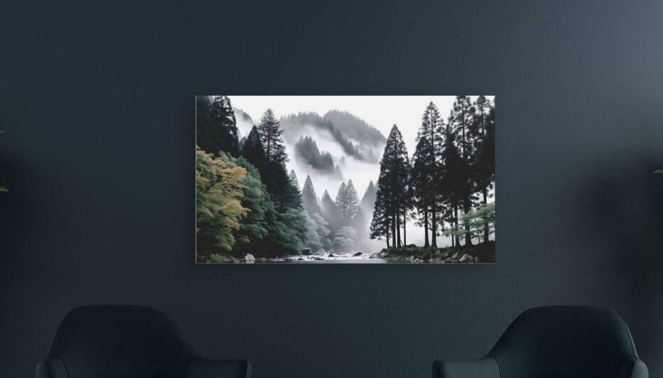 Under The Shroud - Monochrome Landscape Art Prints by Savage Art Prints
