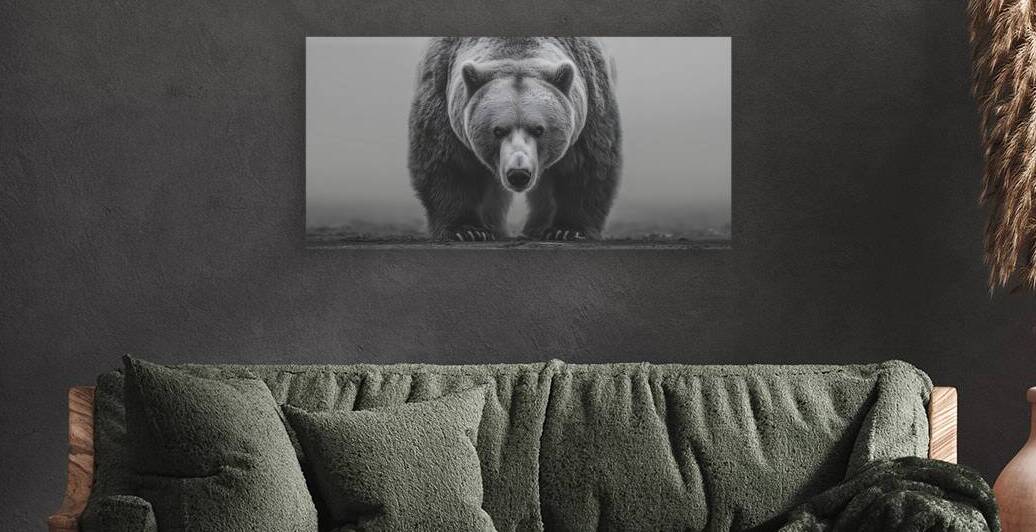 Apex Predator – Bear Portrait Art Print by Savage Art Prints