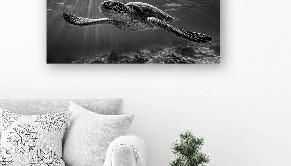 The Slow Path – Minimal Monochrome Art Print by Savage Art Prints