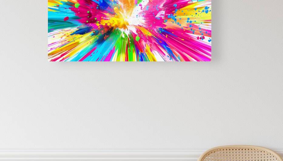 Paintbomb – Color Splash Abstract Art Print by Savage Art Prints