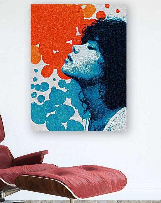 The Breath of Dreams – Vintage Abstract Portrait Art Print by Savage Art Prints