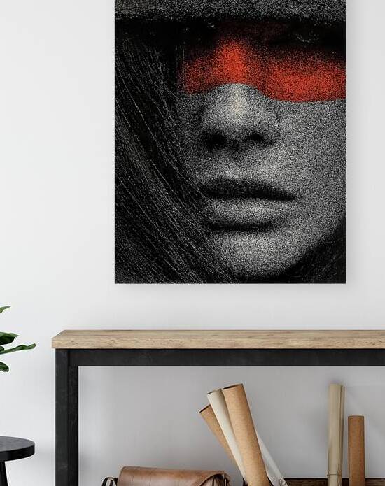 Beneath the Mask – Vintage Noir Portrait Art Print by Savage Art Prints
