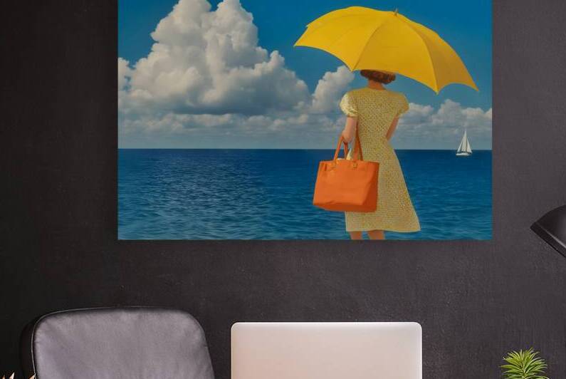 Shade of Summer – Vintage Beach Poster Art Print by Savage Art Prints