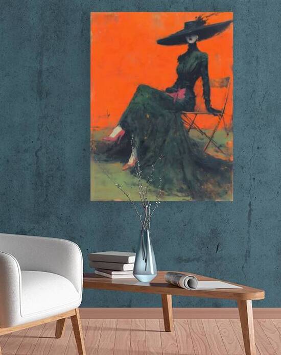 The Silence of Fashion – Vintage Editorial Portrait Art Print by Savage Art Prints