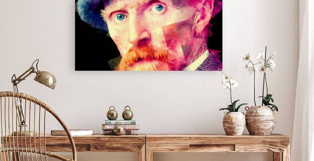 Post-Impressionist Icon – Piercing Eyes Portrait Art Print by Savage Art Prints