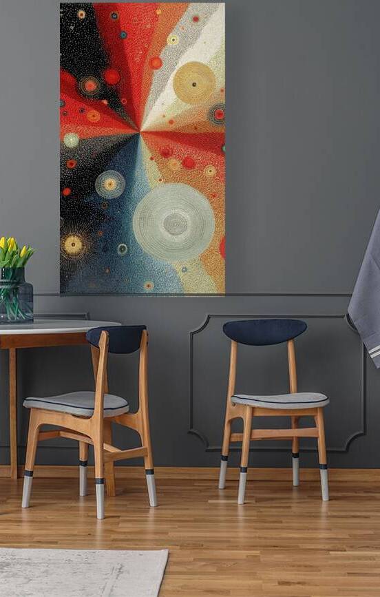 Stardust Vortex – Intricate Pointillist Abstract by Savage Art Prints