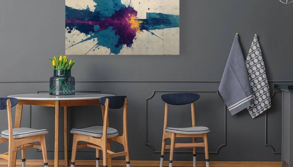 Impact Zone – Urban Splatter Abstract Print by Savage Art Prints