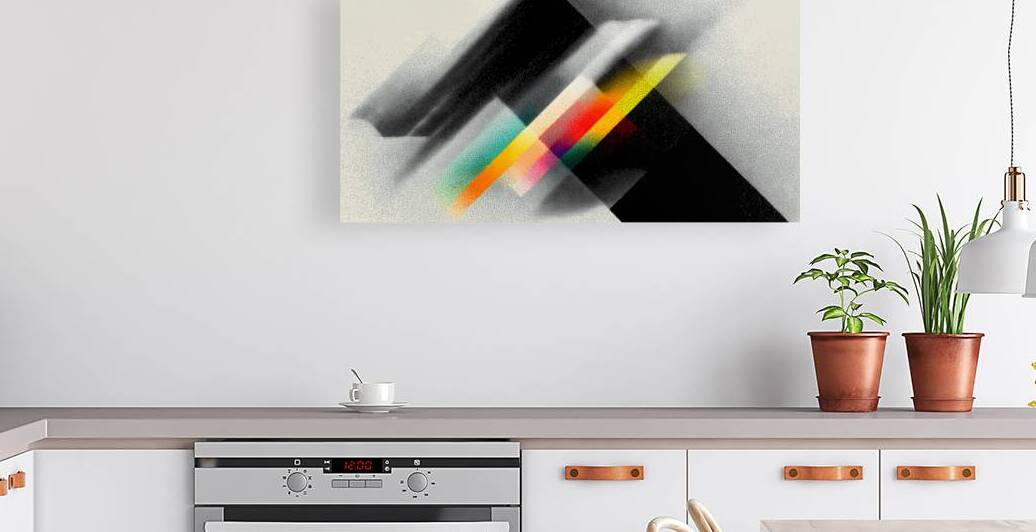 Prism Shift – Geometric Gradient Abstract Print by Savage Art Prints