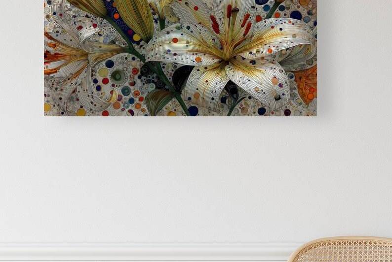 Stargazer Constellation – Lily Pattern Abstract Print by Savage Art Prints