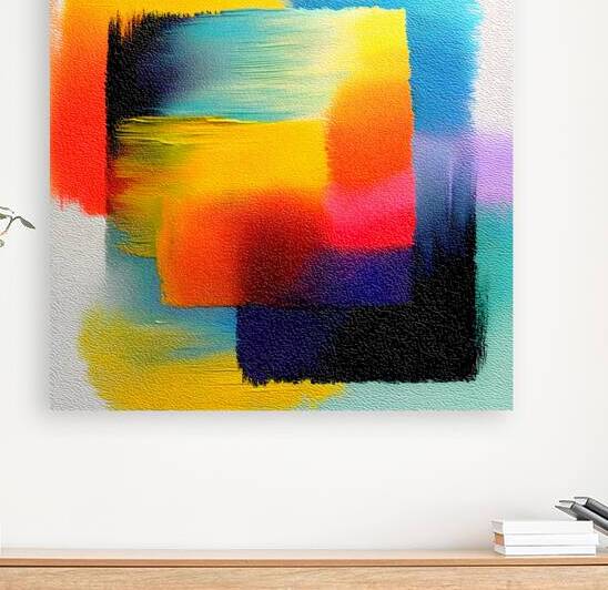 Chromatic Blocks VI – Patchwork Abstract Print by Savage Art Prints