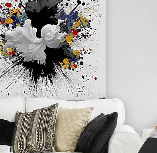 Catalyst Bloom – Ink & Color Explosion Print by Savage Art Prints