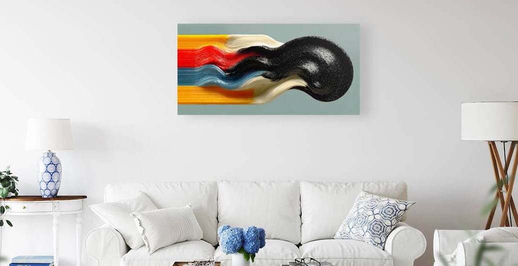 Mercury Stream – Colorband Motion Print by Savage Art Prints