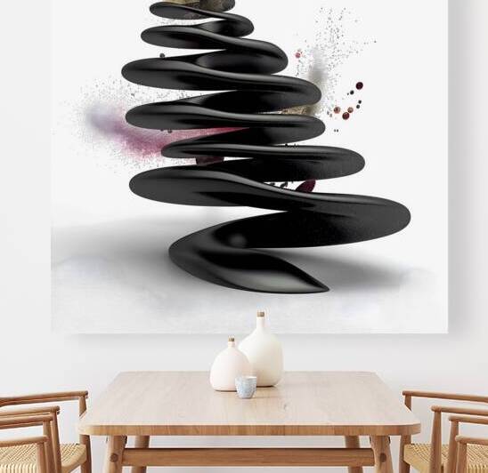 Zen Stack – Minimal Balance Stones Abstract Print by Savage Art Prints