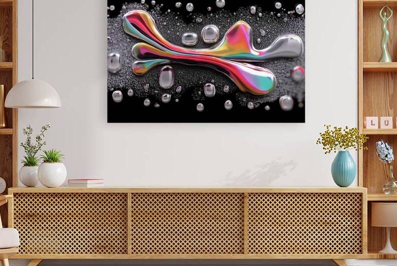 Chromatic Surge – Fluid Abstract Print by Savage Art Prints