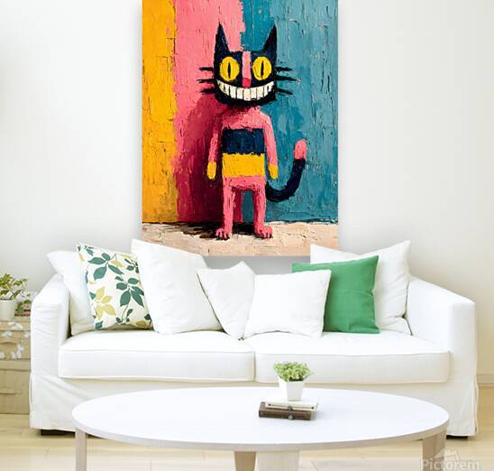 The Laughing Cat – Contemporary Pop Art Print by Savage Art Prints
