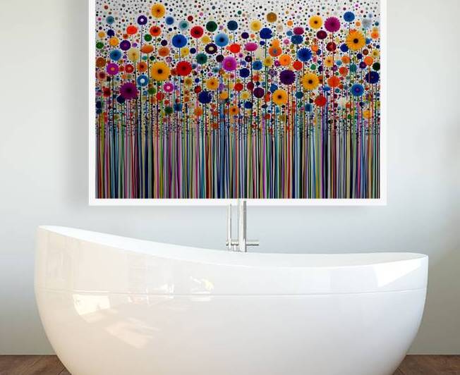 A Field That Never Ends– Abstract Wildflowers Print by Savage Art Prints