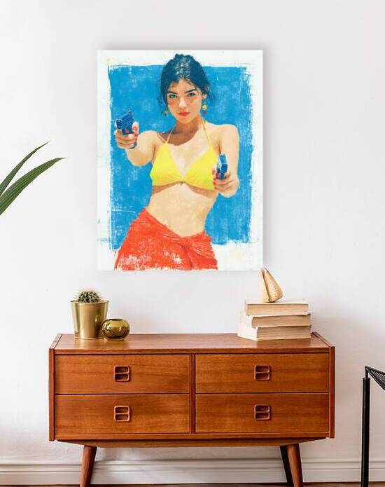 Femme Fatale – Pop Culture Portrait Print by Savage Art Prints