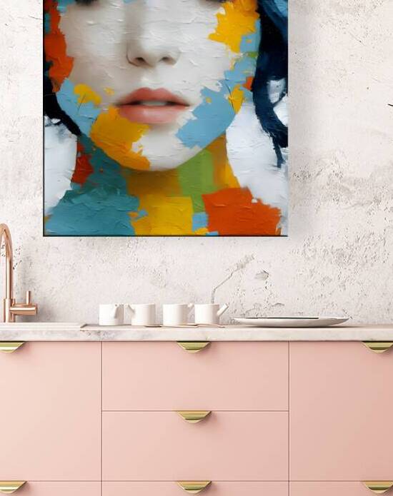 Faces of Panic II – Pop Expressionism Print by Savage Art Prints