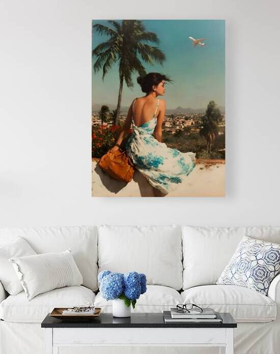 Departure – Retro Travel Muse Print by Savage Art Prints