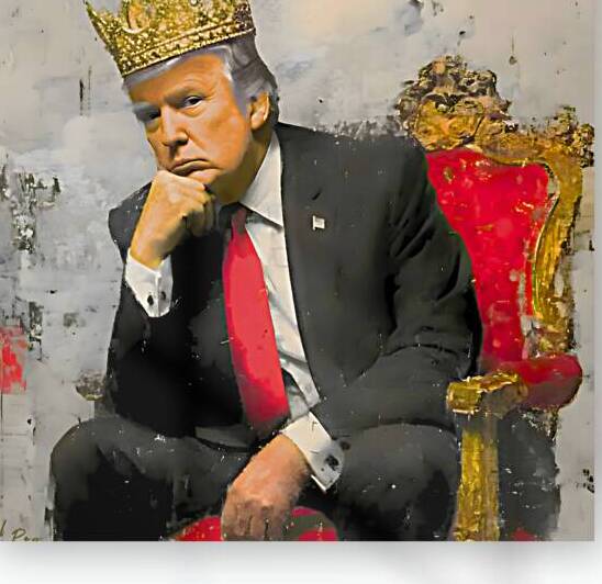 El  Rey – Limited Edition Satirical Portrait Print by Savage Art Prints