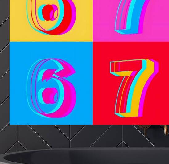 Six Seven – Gen Alpha Pop Art Print by Savage Art Prints
