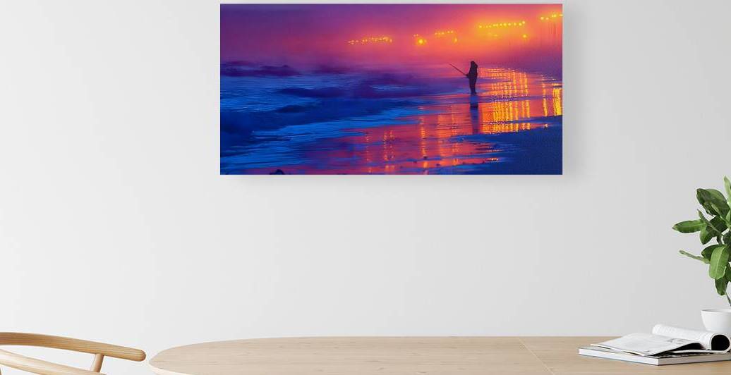 Summer Tide – Night Fishing Print by Savage Art Prints