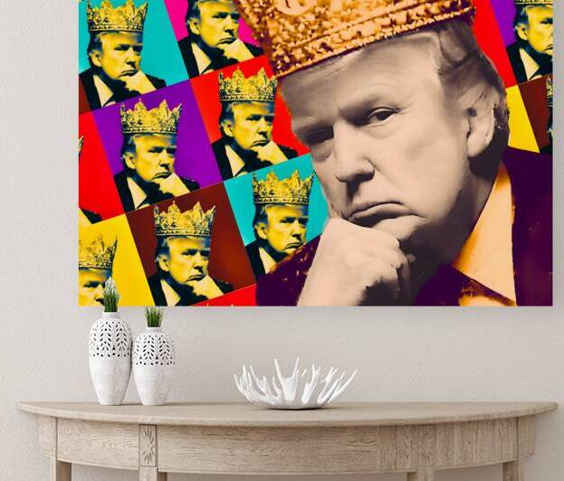 Crowned Pop - Trump Portrait Print by Savage Art Prints