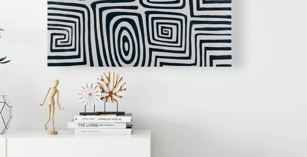 Urban Maze – Monochrome Abstract Print by Savage Art Prints