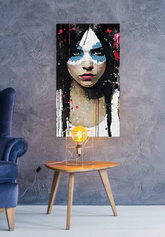 Ojos De Tormenta Dia de los Muertos Sugar Skull by Savage Art Prints