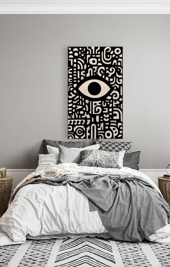 Eye in the Code – Abstract Symbolism Print by Savage Art Prints