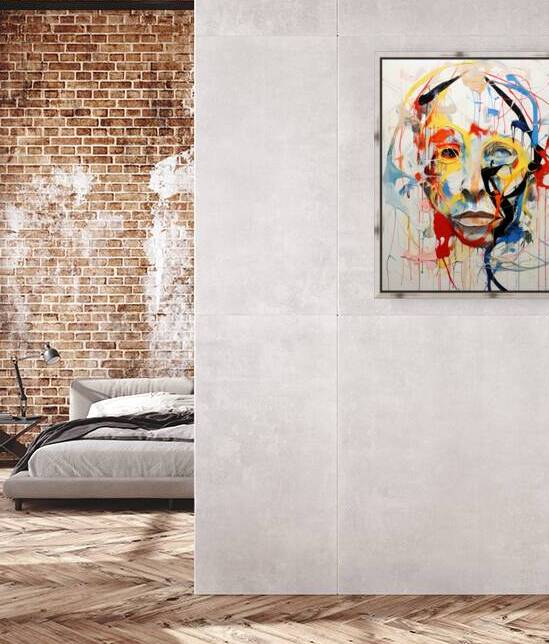 Rejection – Abstract Face Print by Savage Art Prints
