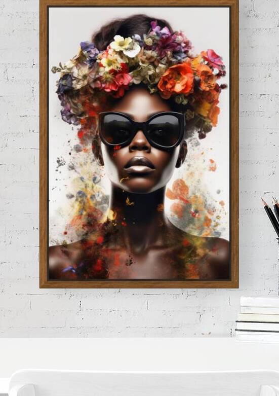 Power & Poise – Modern Afrocentric Portrait Art Print by Savage Art Prints