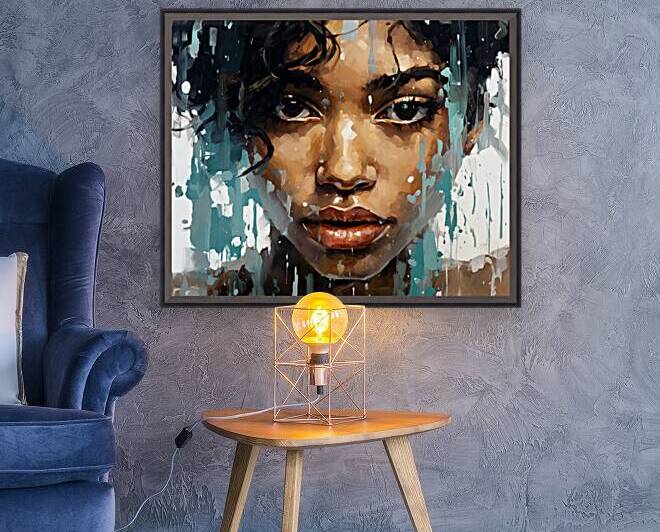 Paranoid – Pop Surreal Portrait Art Print by Savage Art Prints