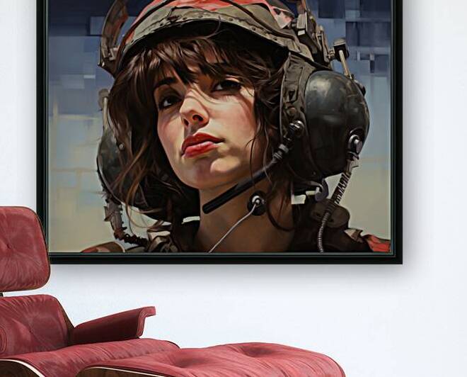 Woman Of War - Modern Valkyrie Portrait Art Prints by Savage Art Prints