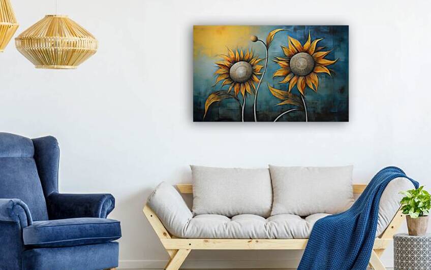 Flamboyant - Bold Sunflower Art Prints by Savage Art Prints