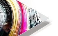 Chromatic Helix – Color-Twist Abstract Print Impression metal HD