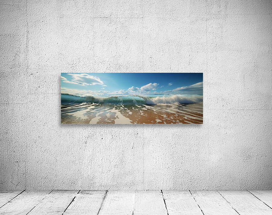 Beach – Modern Seascape Art Print Wall Preview