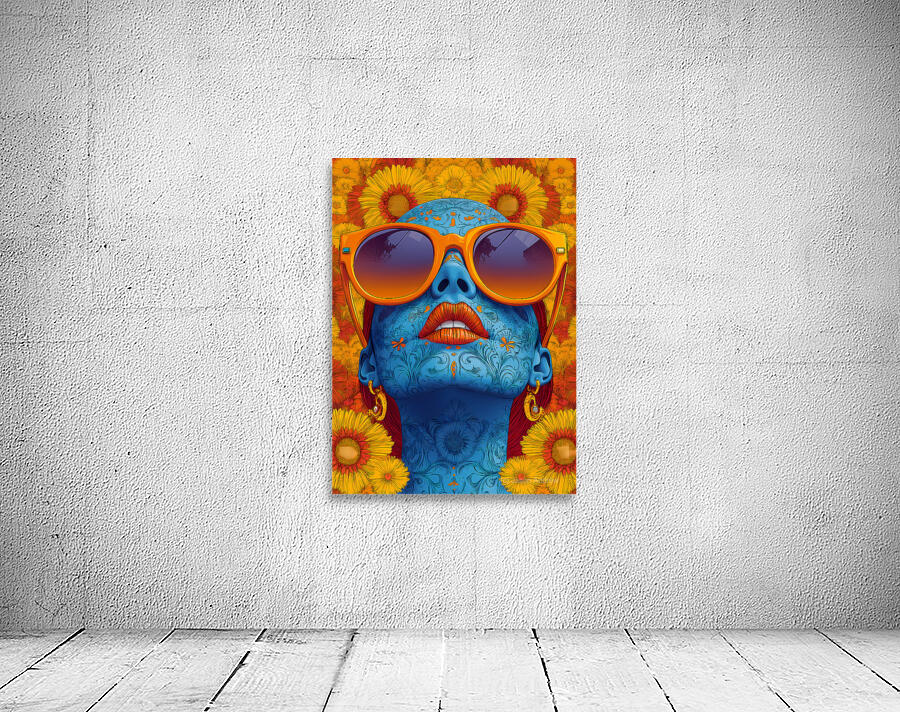 Chill - Pop Surreal Sugar Skull Portrait Art Prints Wall Preview