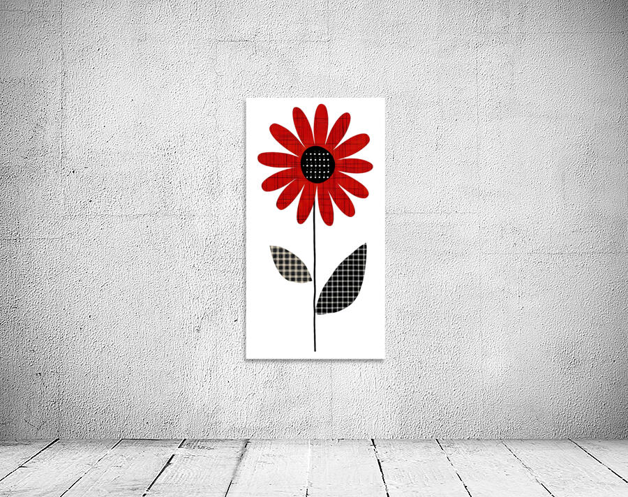Plaid Botanica 10 - Graphic Floral Art Prints Wall Preview