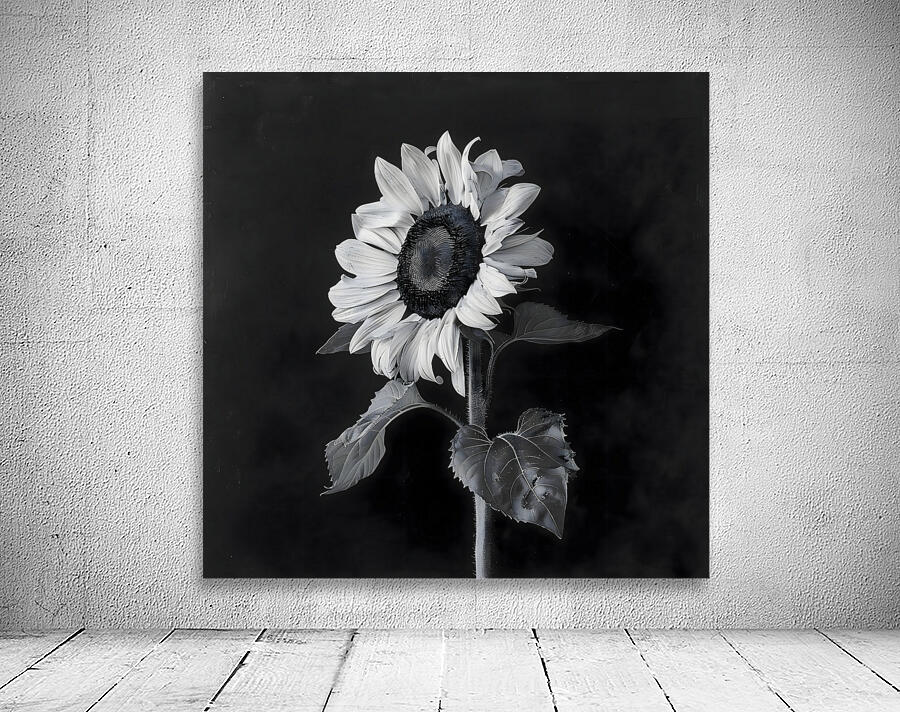 Sunflower Selfie 2 - Sunflower Portrait Art Prints Wall Preview