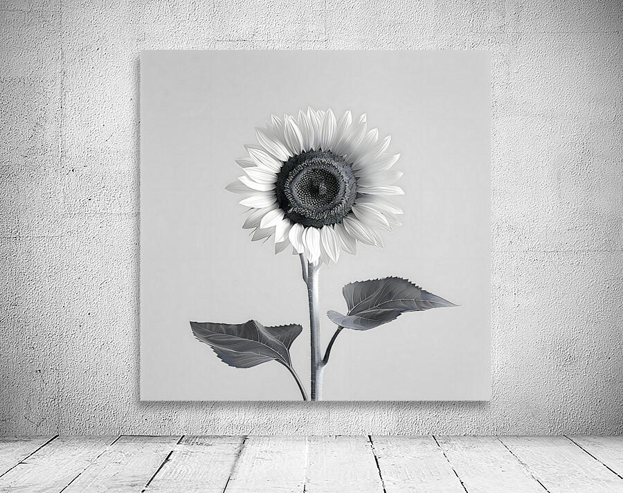 Sunflower Selfie 5 - Sunflower Portrait Art Prints Wall Preview