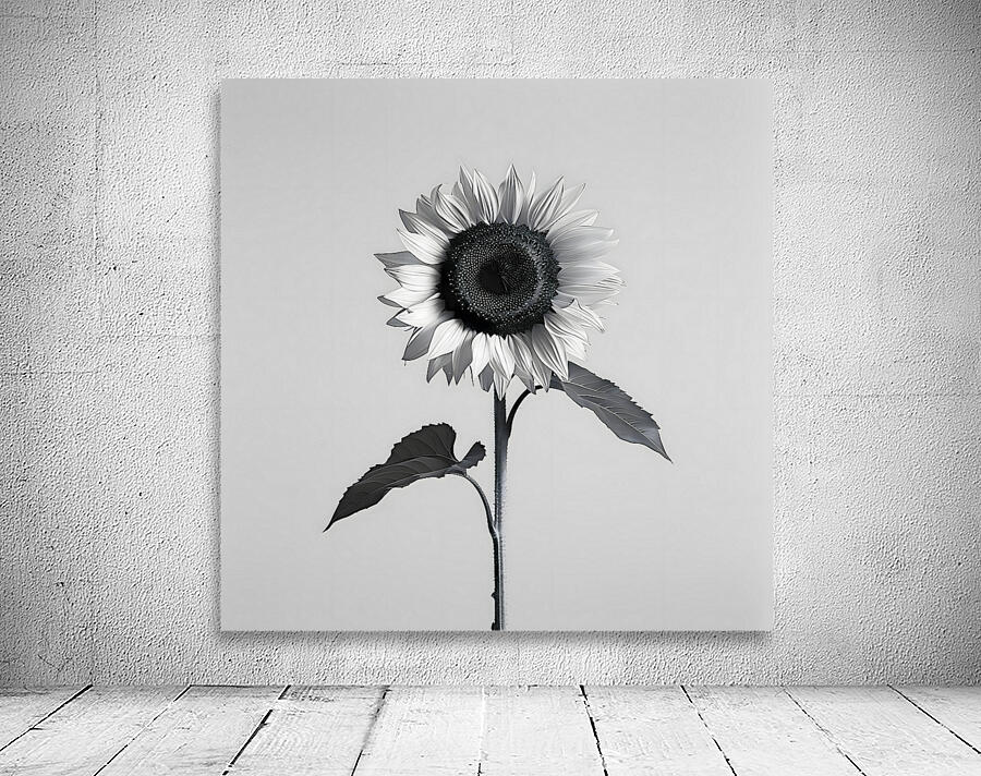 Sunflower Selfie 3 - Sunflower Portrait Art Prints Wall Preview