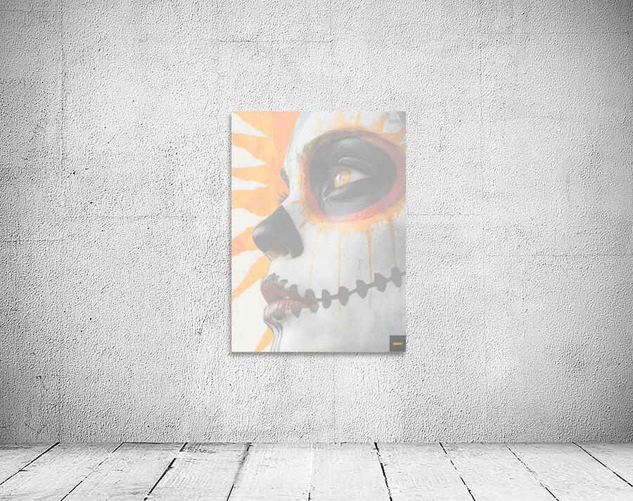 Hija Del Sol Azteca - Daughter Of The Aztec Sun - Dia de los Muertos Art Prints Wall Preview