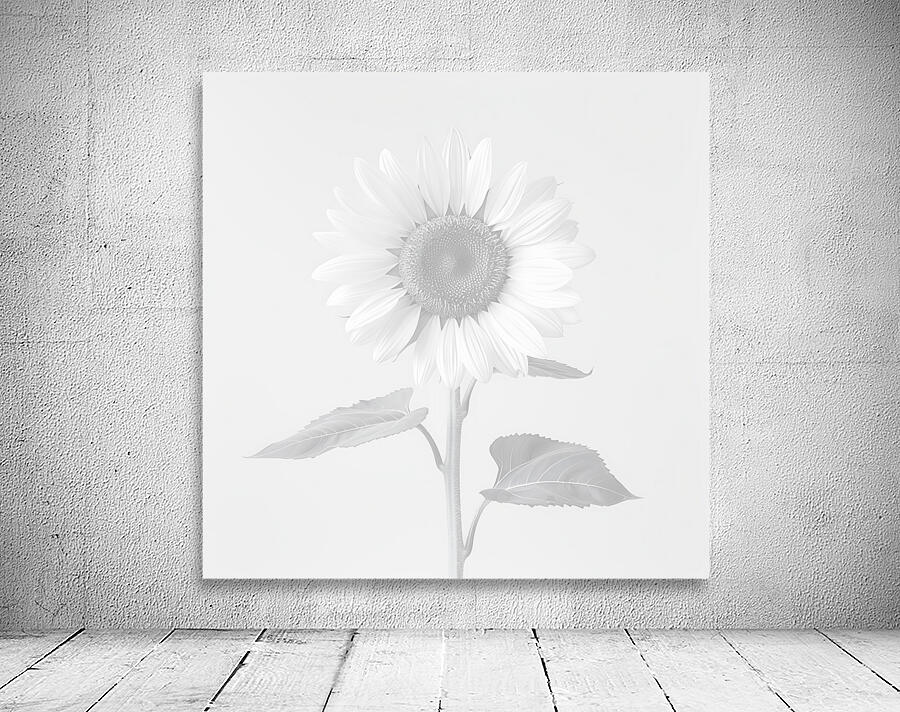 Sunflower Selfie 7 - Sunflower Portrait Art Prints Wall Preview