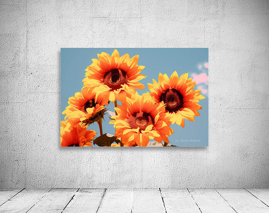 Golden Giants - Sunflower Portrait Art Prints Wall Preview