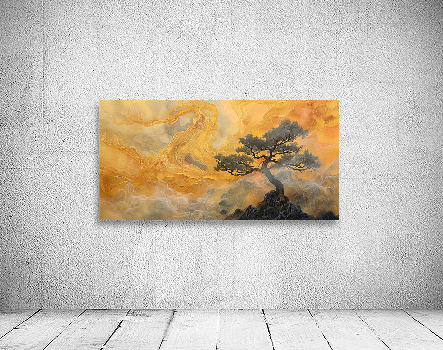 Kintsugi No Kumo 金継ぎの雲 - Clouds Of Kintsugi - Japanese Abstract Art Prints Wall Preview