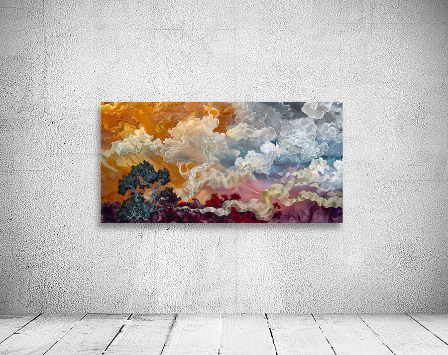 Shikisai No Kaze 色彩の風 - Winds Of Color - Japanese Abstract Landscape Art Prints Wall Preview
