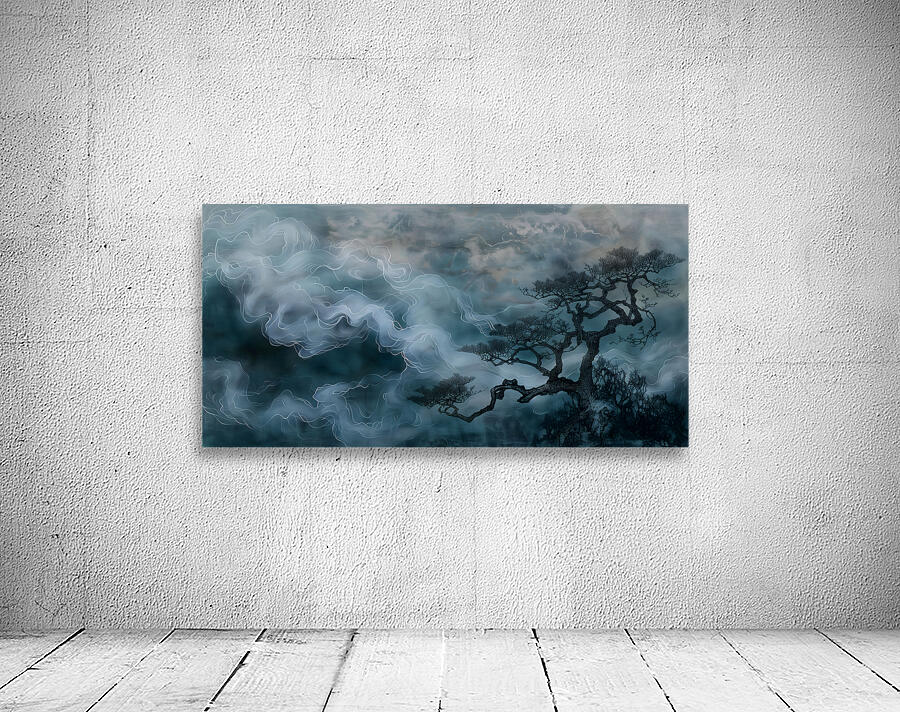 Yurei No Ki 幽霊の木 - Ghost Tree - Japanese Minimal Landscape Art Prints Wall Preview