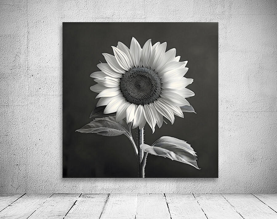 Sunflower Selfie 4 - Sunflower Portrait Art Prints Wall Preview