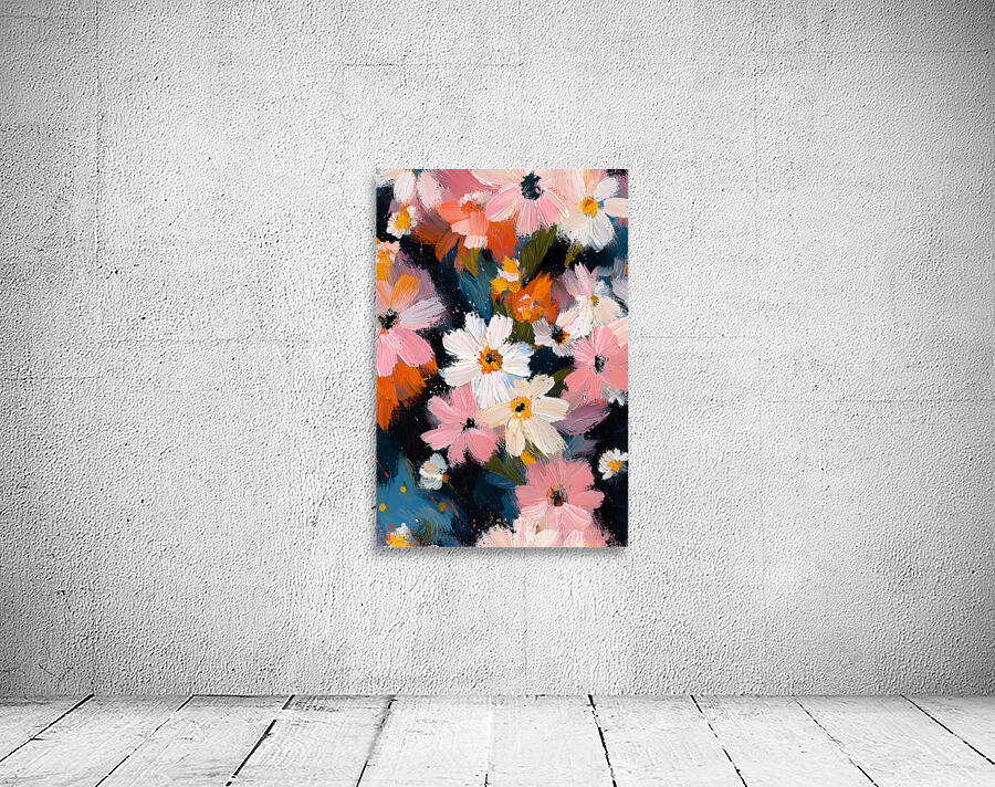 Petales Sauvages A Minuit - Wild Petals At Midnight - Nocturne Floral Art Prints Wall Preview
